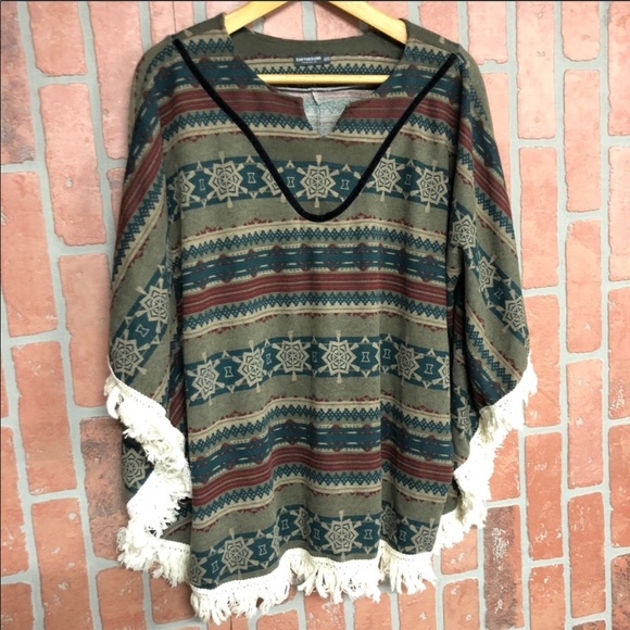 EARTHBOUND Sweaters - Earthbound poncho shaw